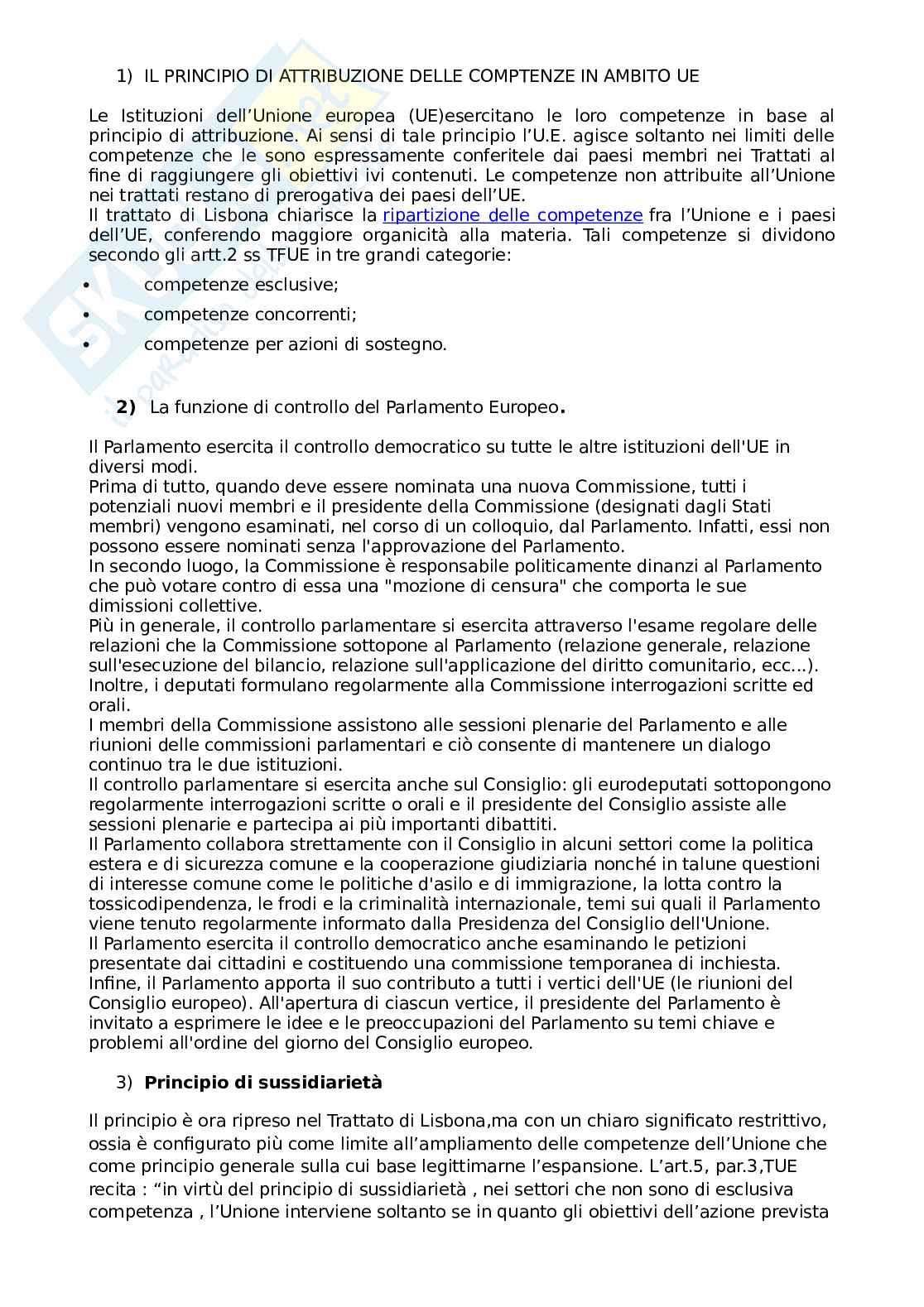 Domande Unione Europea
