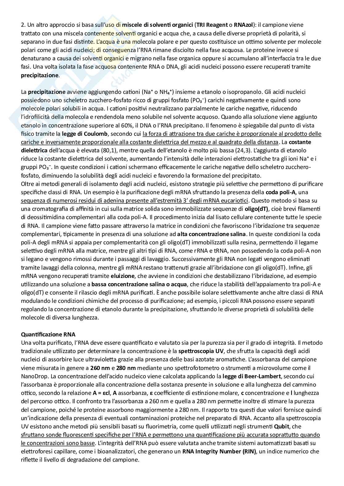 Appunti del C.I. Laboratorio di Biologia moleolare   Pag. 11