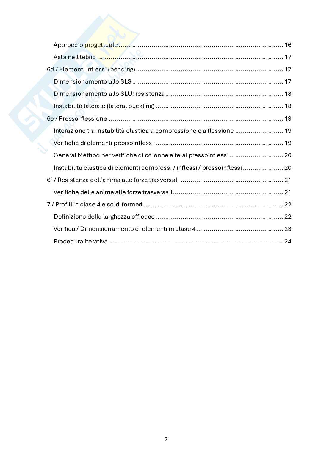 Progettazione di strutture in acciaio - Domande prima parte Pag. 2