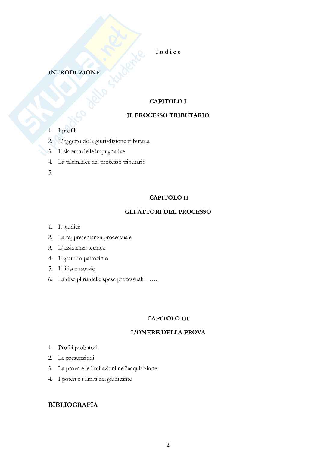 Regolamentazione delle spese processuali in ambito tributario Pag. 2