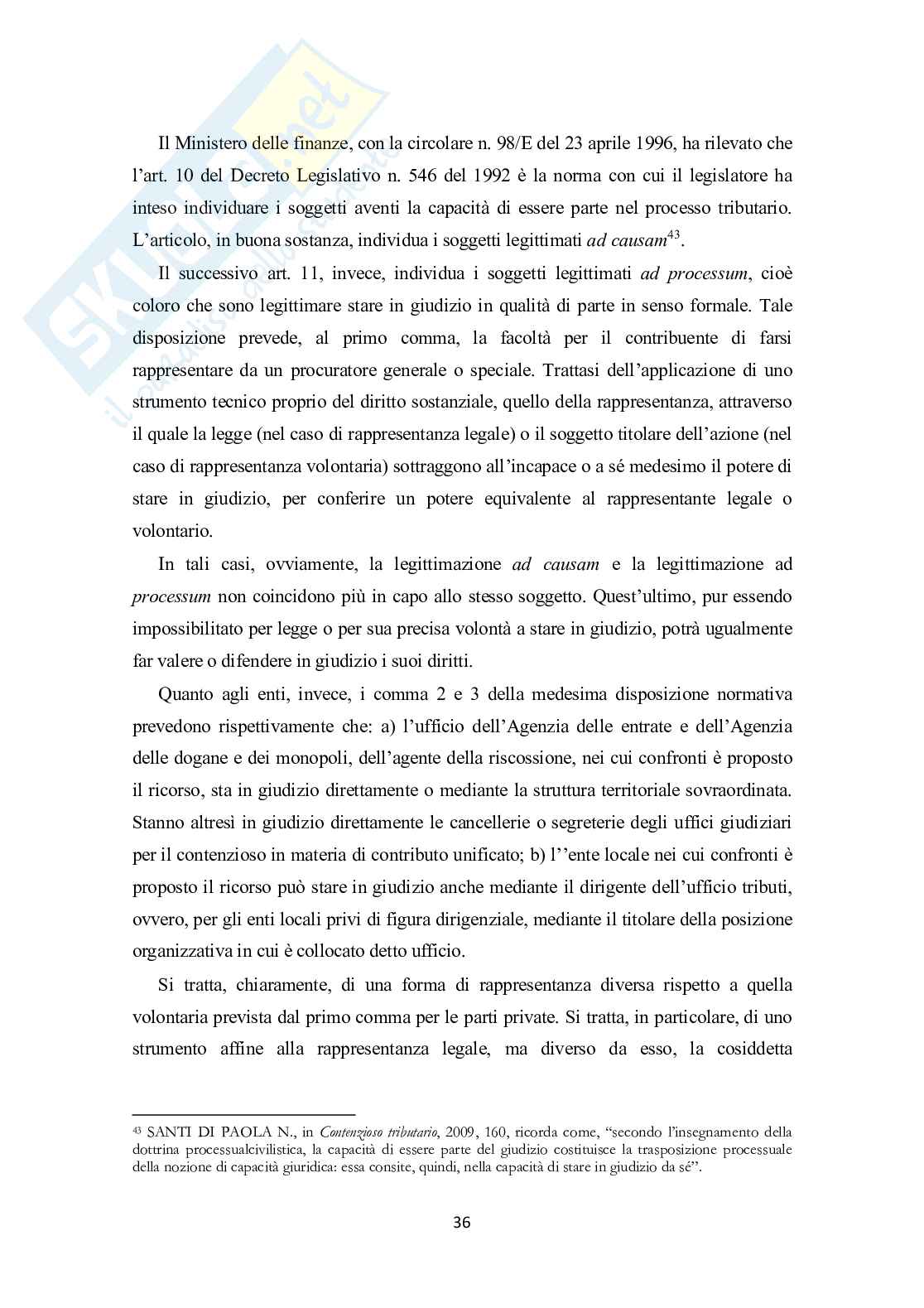 Regolamentazione delle spese processuali in ambito tributario Pag. 36
