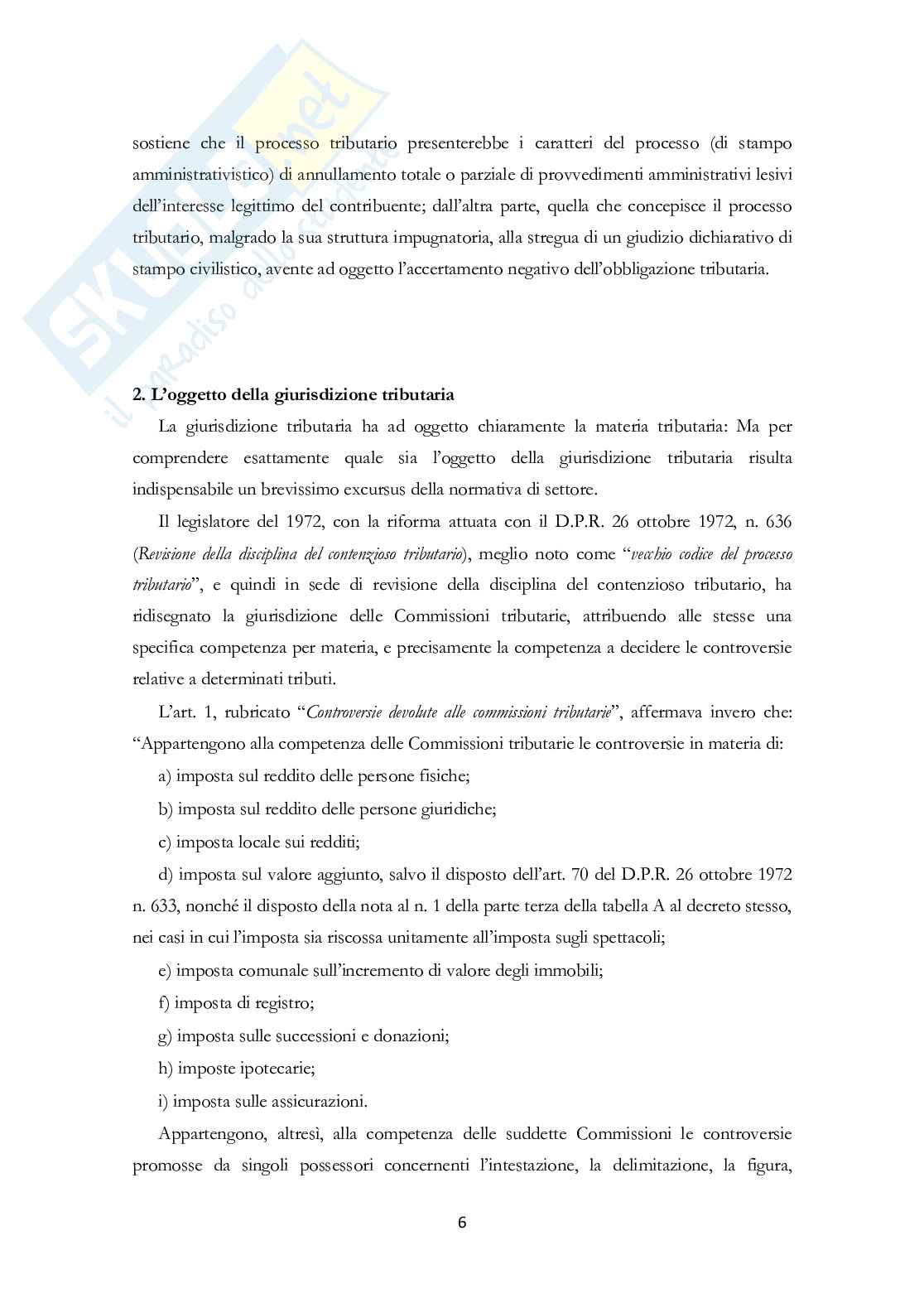 Regolamentazione delle spese processuali in ambito tributario Pag. 6