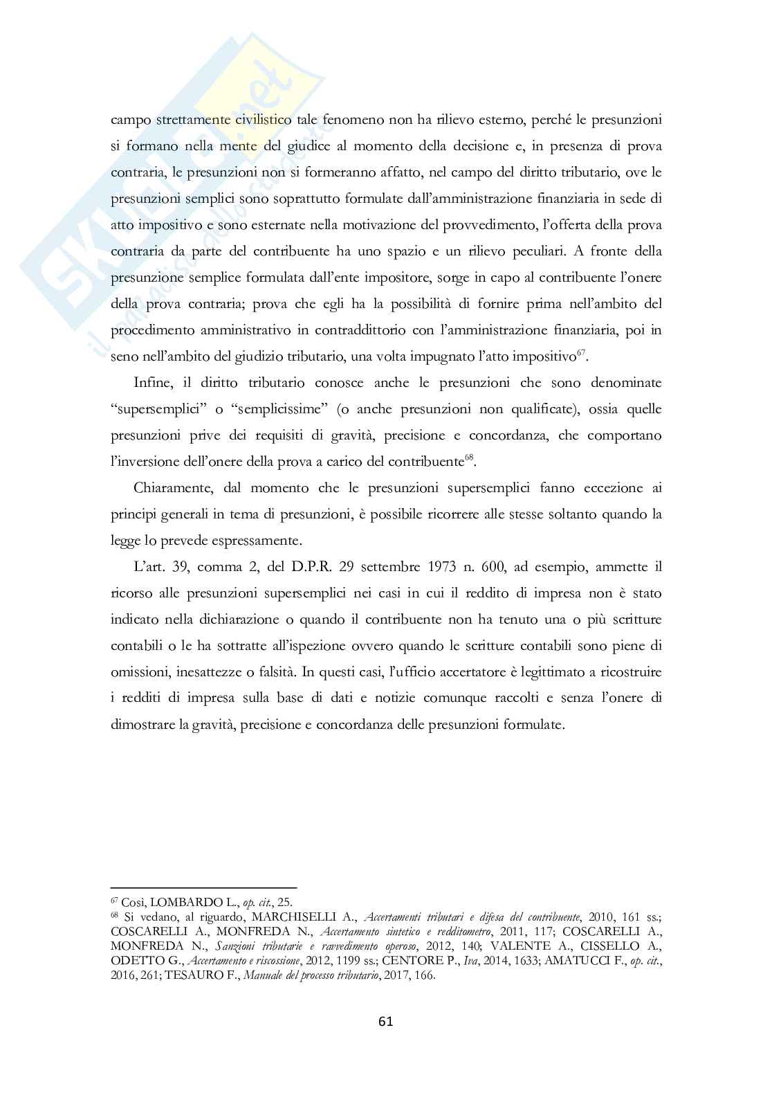 Regolamentazione delle spese processuali in ambito tributario Pag. 61