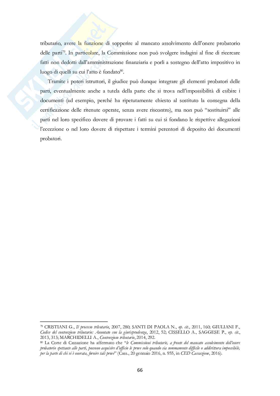 Regolamentazione delle spese processuali in ambito tributario Pag. 66