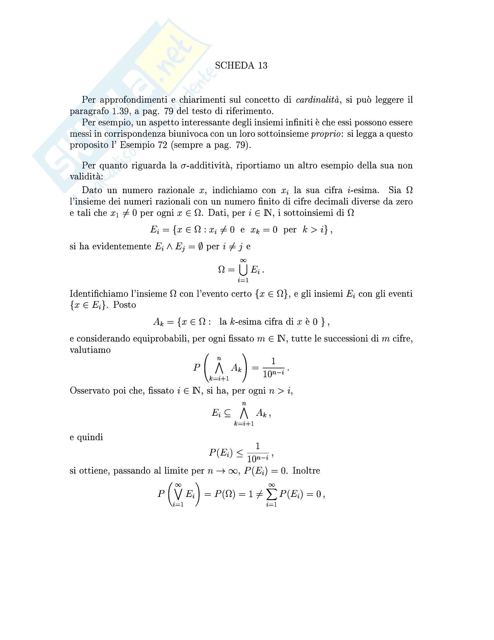 Complementi Di Analisi Matematica Per L Ingegneria Informatica Calcolo Delle Probabilita Con Soluzioni