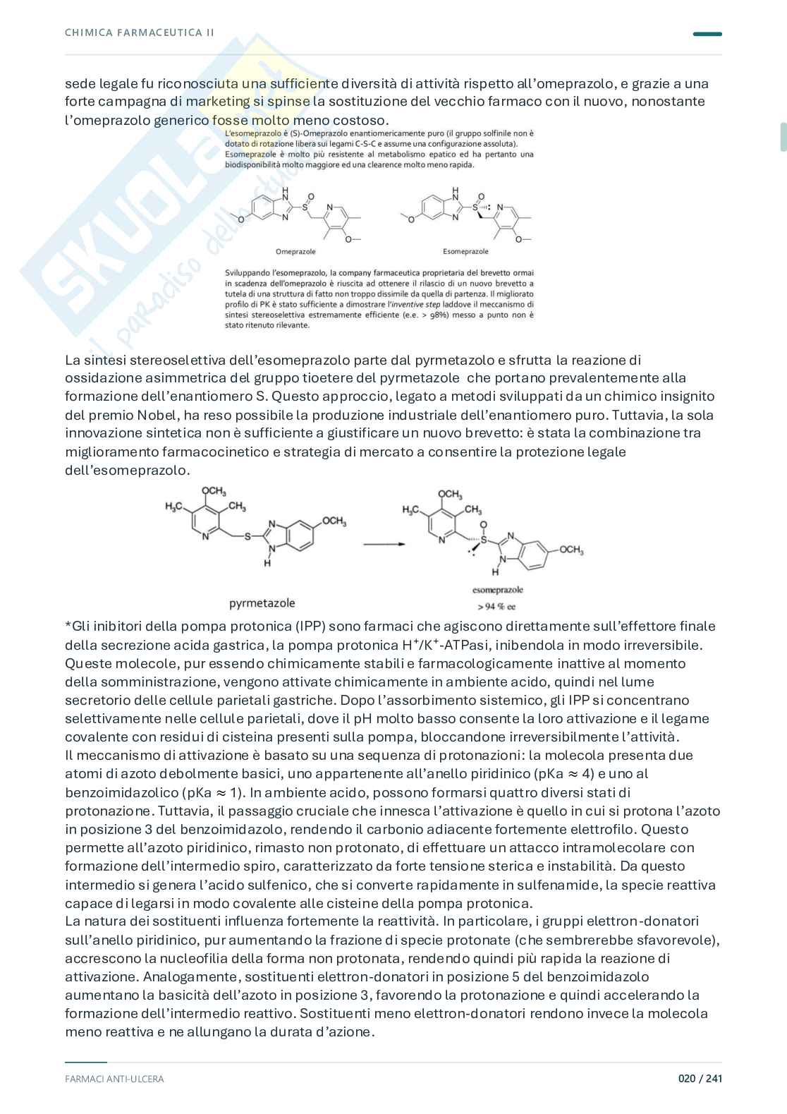 Chimica farmaceutica e tossicologica 2 – Prima parte, 2025/2026 Pag. 21