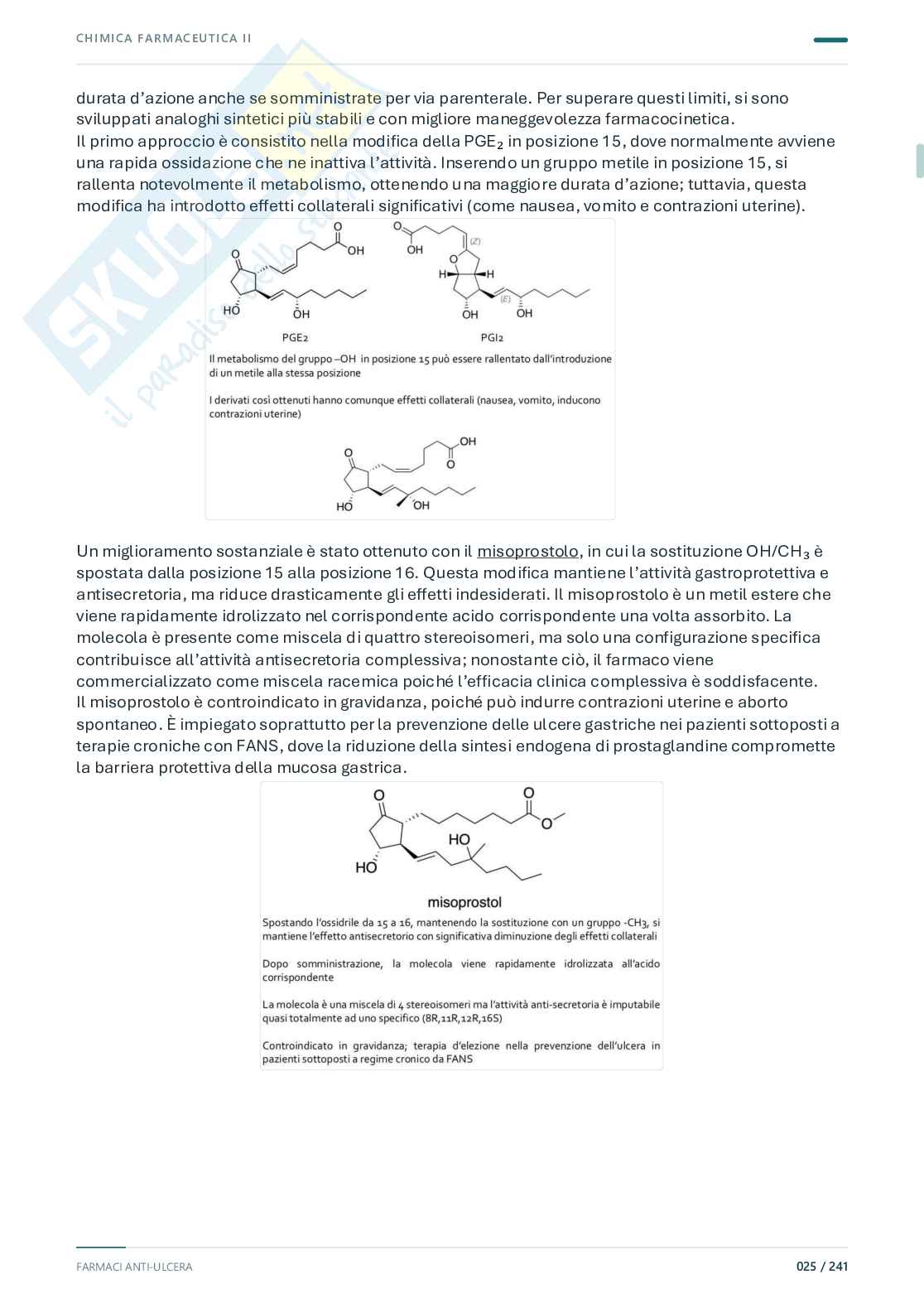 Chimica farmaceutica e tossicologica 2 – Prima parte, 2025/2026 Pag. 26
