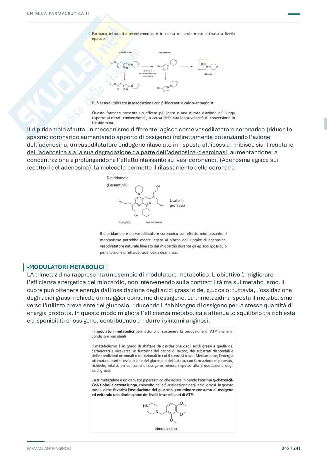 Chimica farmaceutica e tossicologica 2 – Prima parte, 2025/2026 Pag. 46