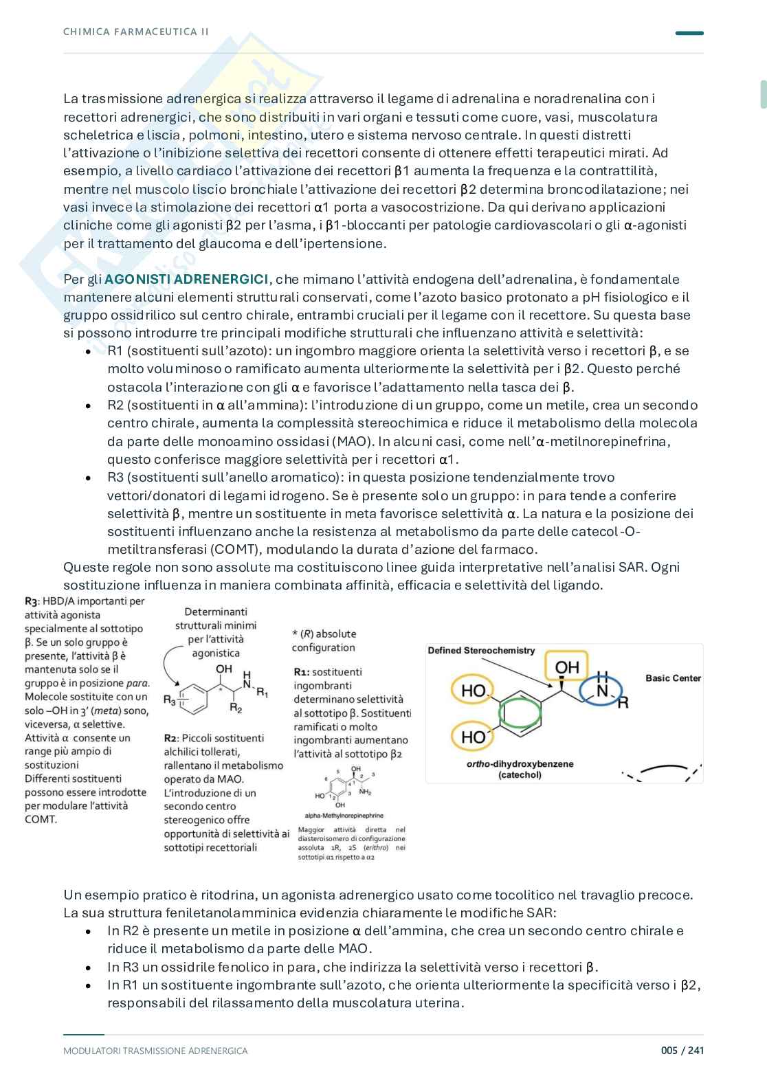 Chimica farmaceutica e tossicologica 2 – Prima parte, 2025/2026 Pag. 6