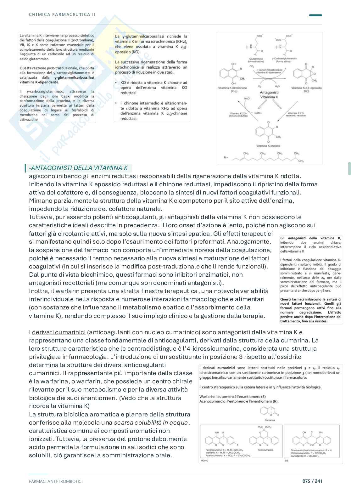 Chimica farmaceutica e tossicologica 2 – Prima parte, 2025/2026 Pag. 76