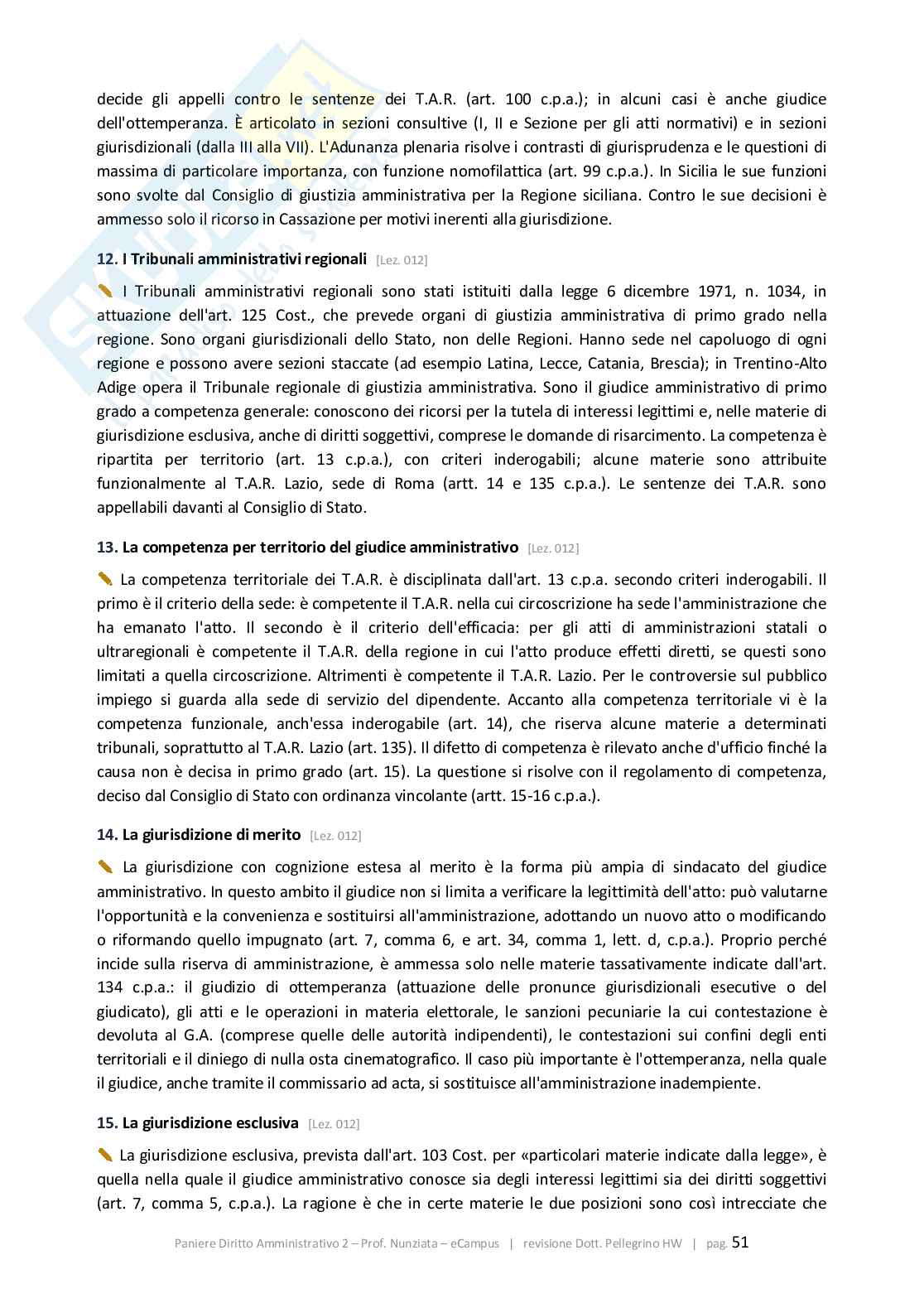 Paniere 2026 Diritto amministrativo 2 - Paniere Quiz-aperte-Extra revisionato Corretto Pag. 51