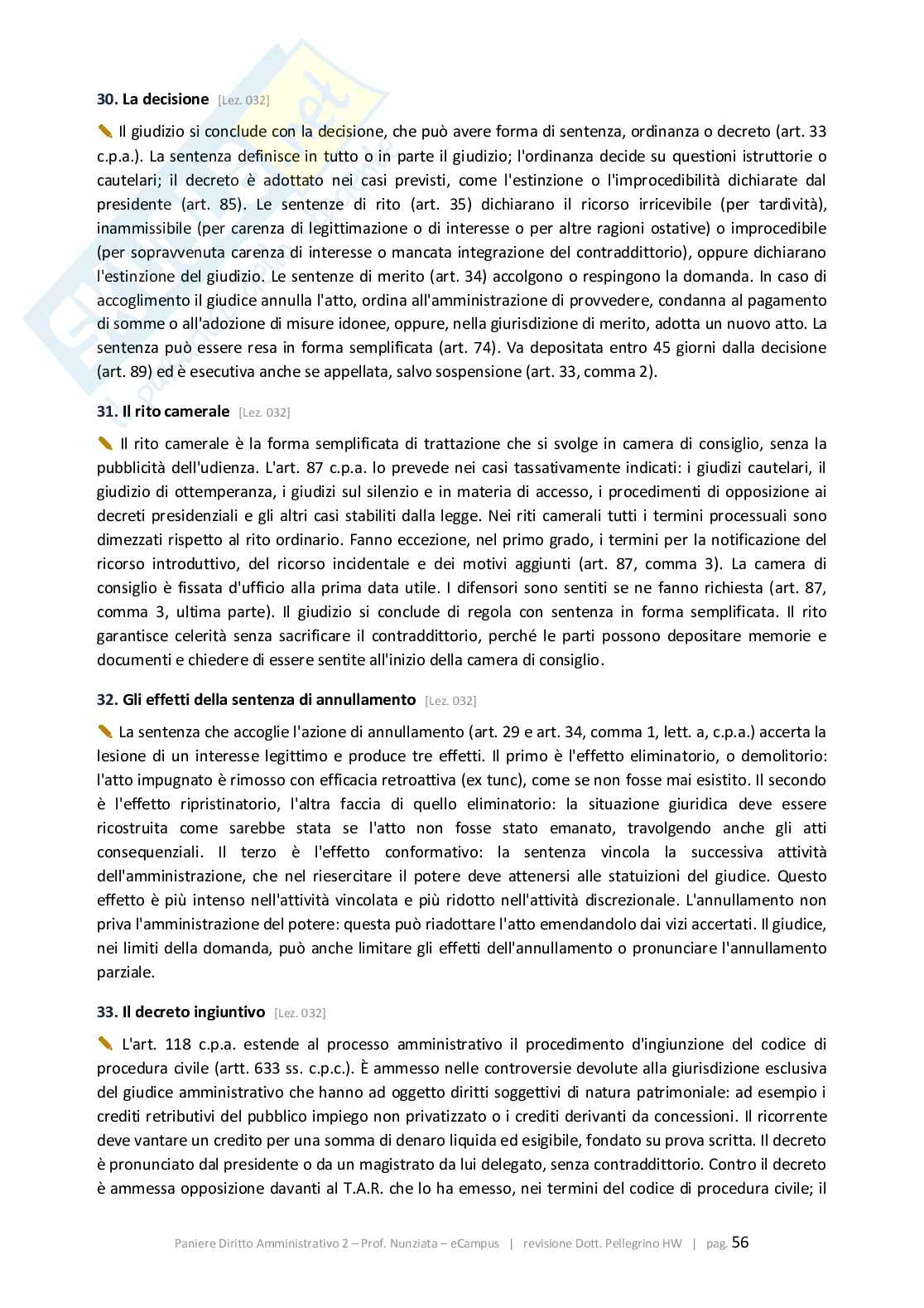 Paniere 2026 Diritto amministrativo 2 - Paniere Quiz-aperte-Extra revisionato Corretto Pag. 56