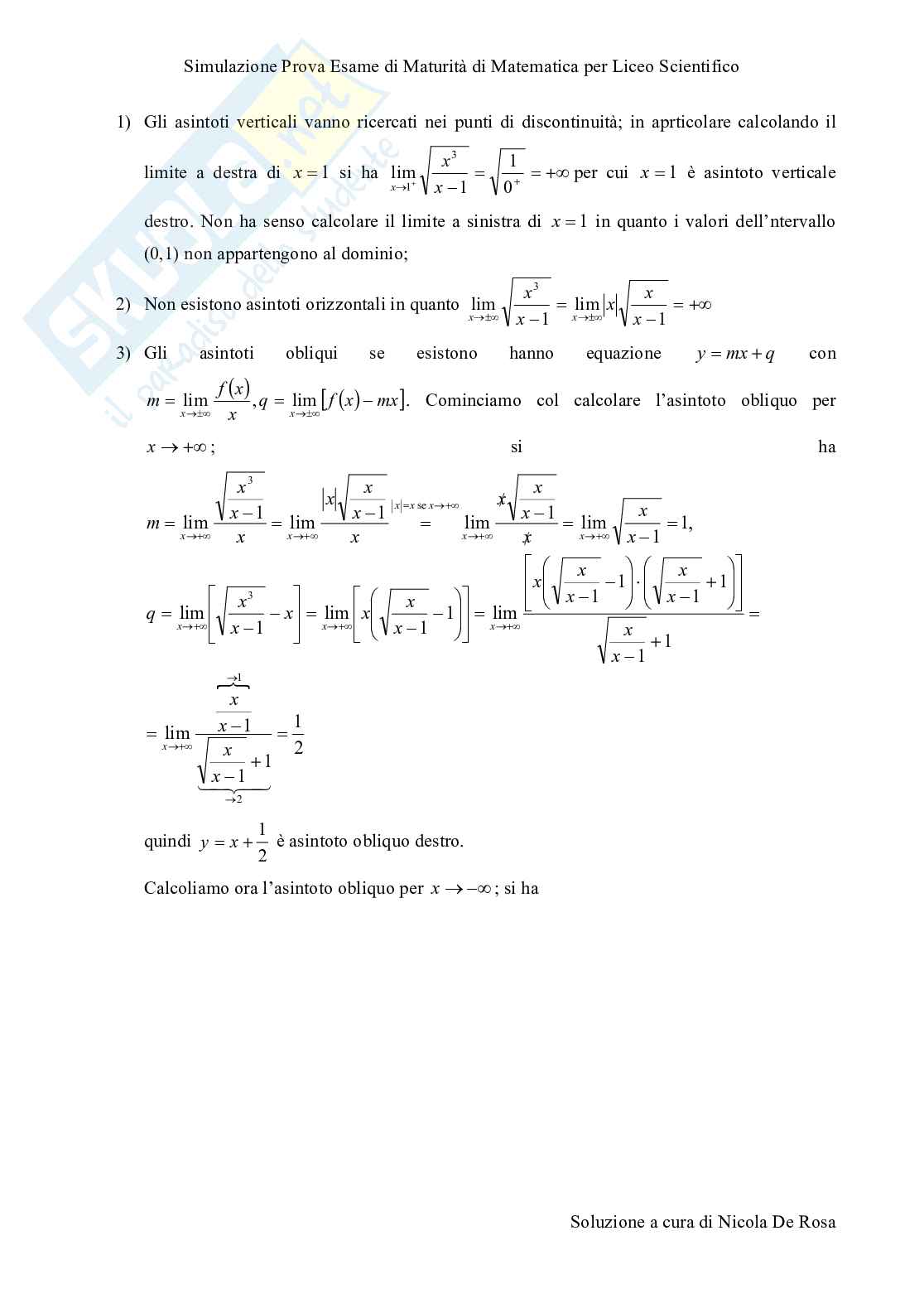 2011 Esercitazione per l'esame di matematica Pag. 21