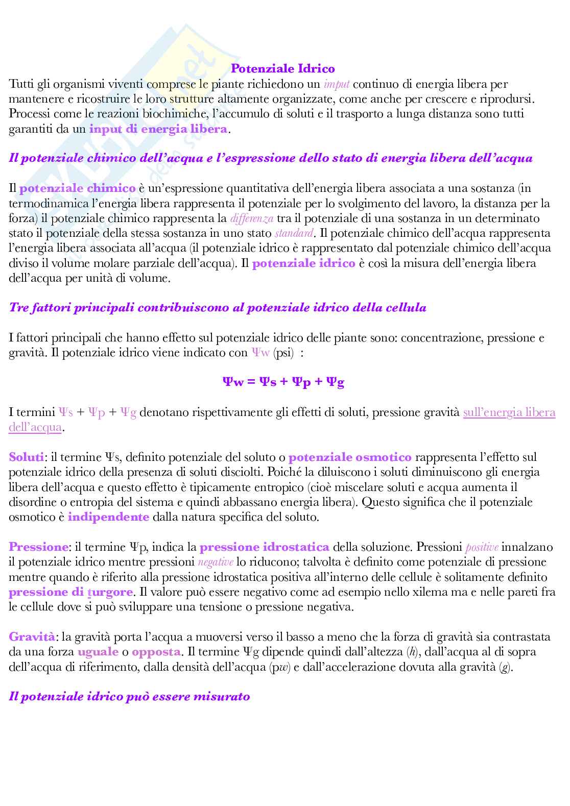 Fisiologia vegetale Pag. 21