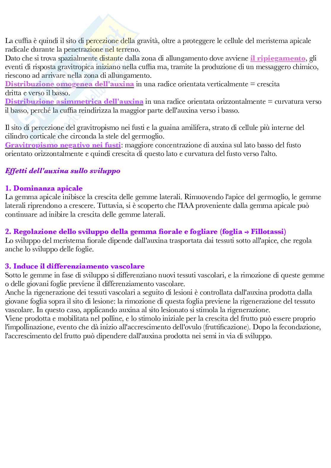 Fisiologia vegetale Pag. 71