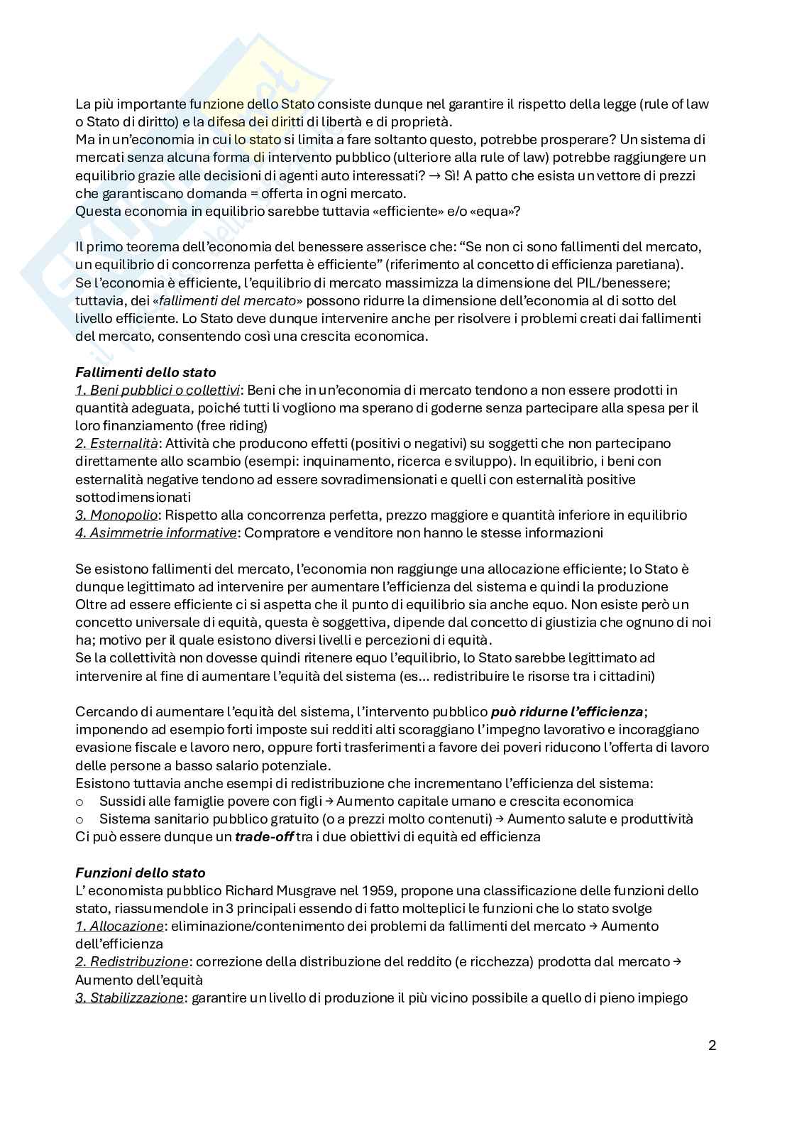 Scienze delle finanze  Pag. 2