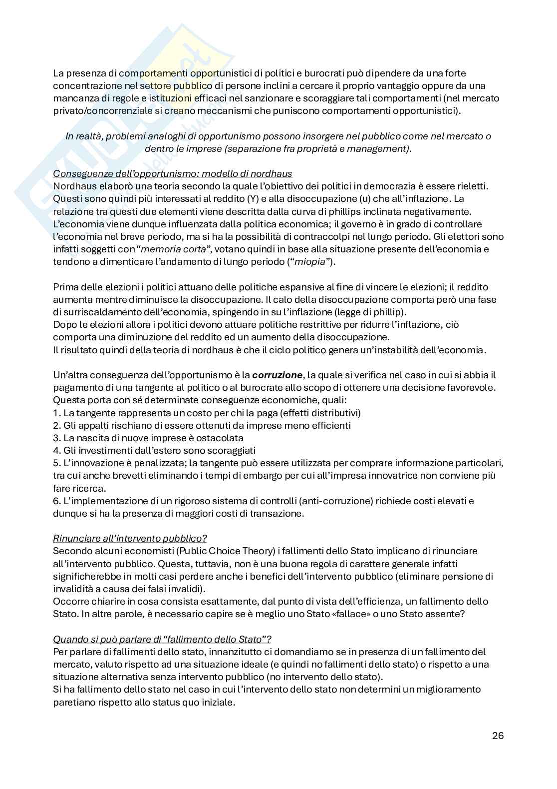 Scienze delle finanze  Pag. 26