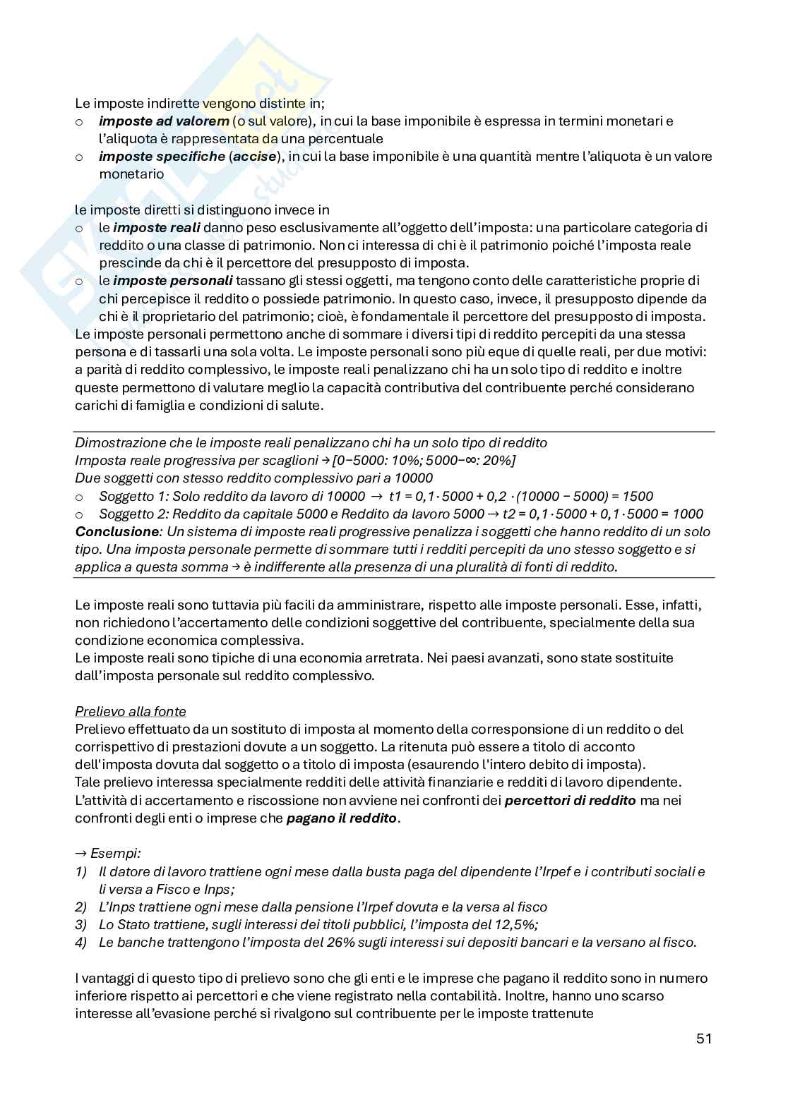 Scienze delle finanze  Pag. 51