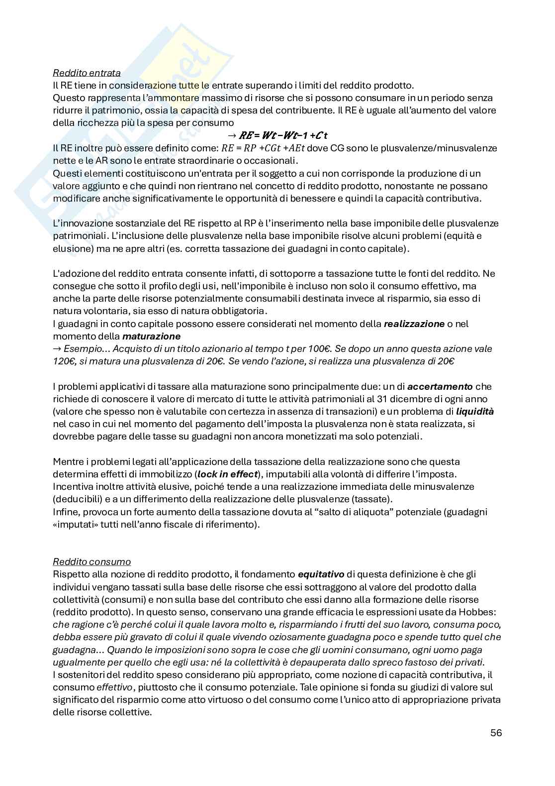 Scienze delle finanze  Pag. 56