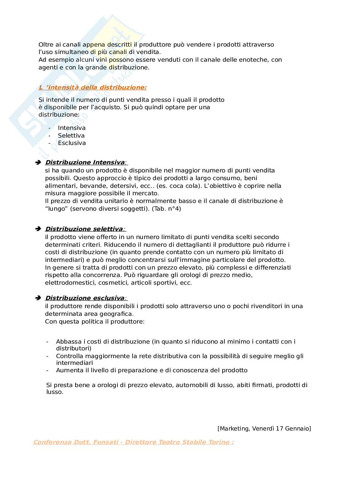 Marketing dell'impresa Pag. 36