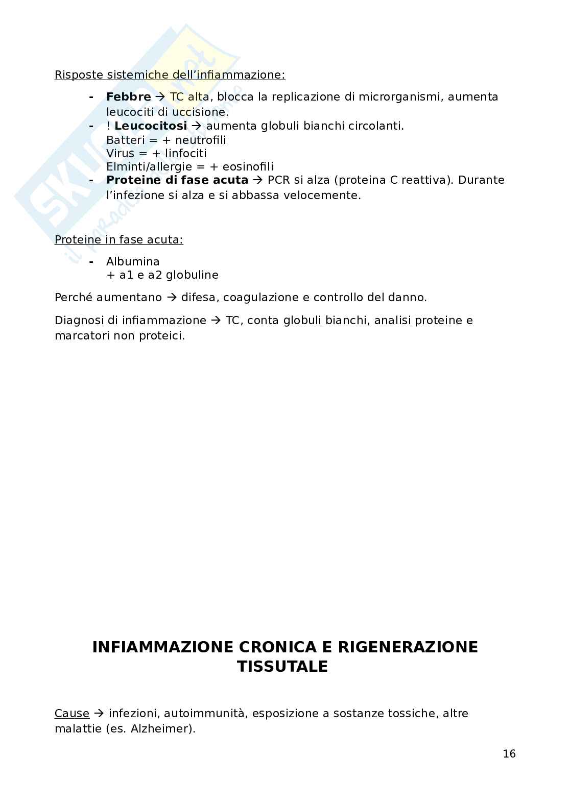 Fisiopatologia applicata all'infermieristica: patologia generale Pag. 16