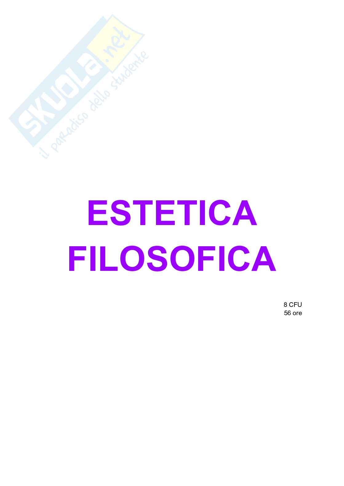 Estetica filosofica Pag. 2