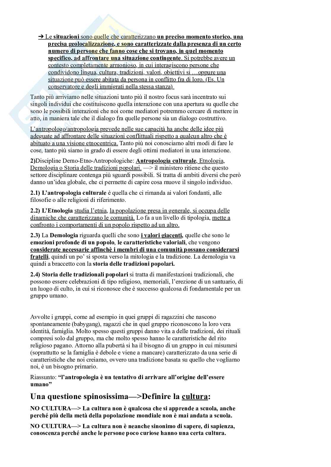 Riassunto esame Antropologia sociale , Prof. Micheli Ilaria, libro consigliato Antropologia culturale, 2ª edizione , Dei Pag. 2