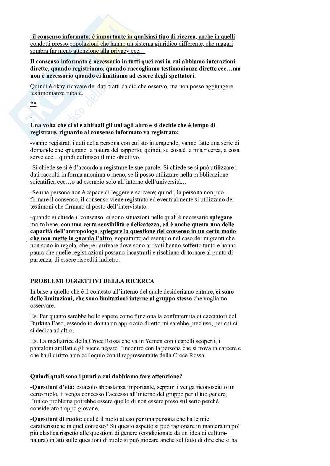 Riassunto esame Antropologia sociale , Prof. Micheli Ilaria, libro consigliato Antropologia culturale, 2ª edizione , Dei Pag. 21