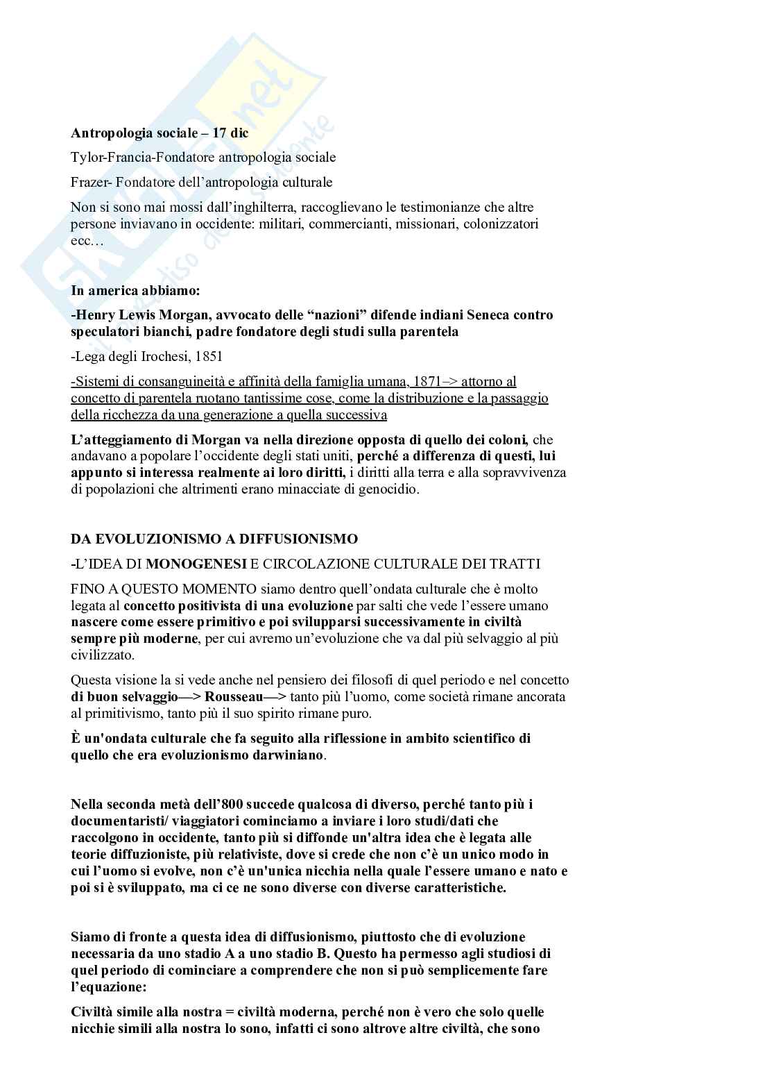 Riassunto esame Antropologia sociale , Prof. Micheli Ilaria, libro consigliato Antropologia culturale, 2ª edizione , Dei Pag. 26