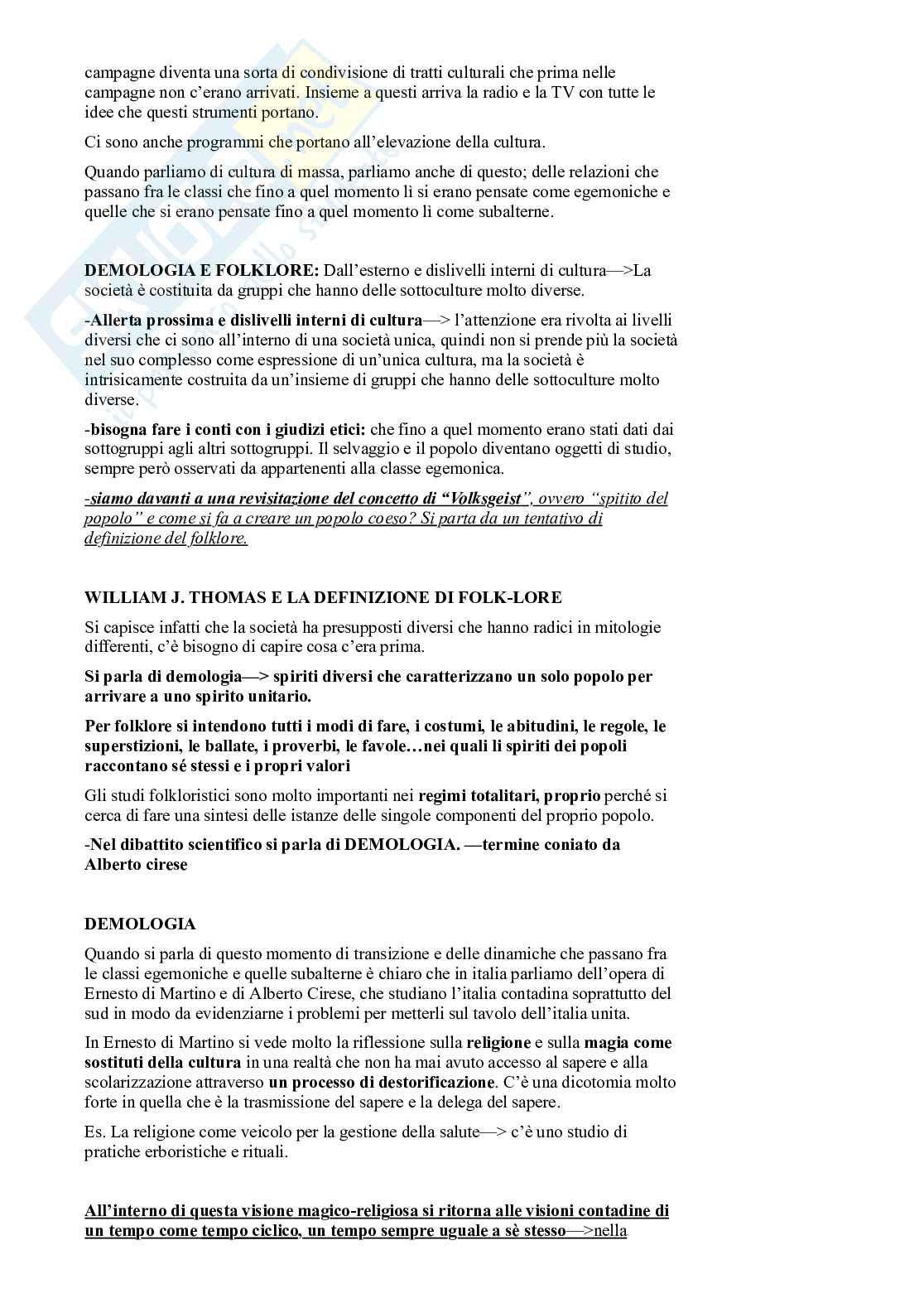 Riassunto esame Antropologia sociale , Prof. Micheli Ilaria, libro consigliato Antropologia culturale, 2ª edizione , Dei Pag. 36