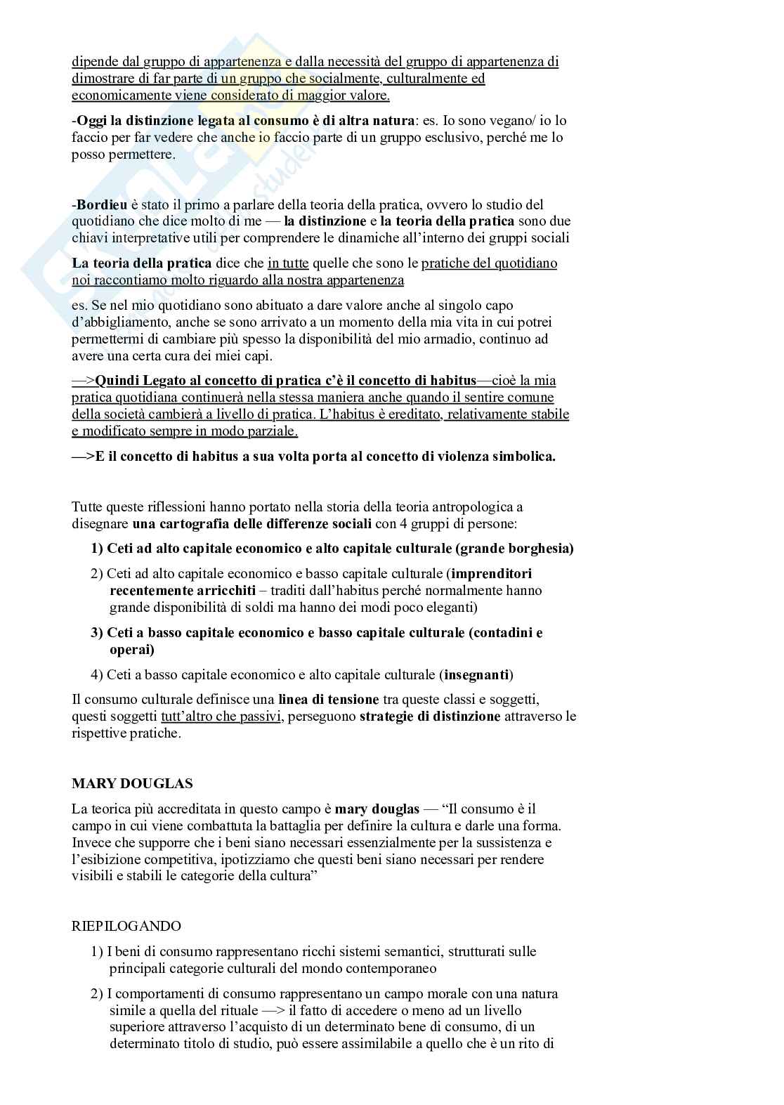 Riassunto esame Antropologia sociale , Prof. Micheli Ilaria, libro consigliato Antropologia culturale, 2ª edizione , Dei Pag. 41