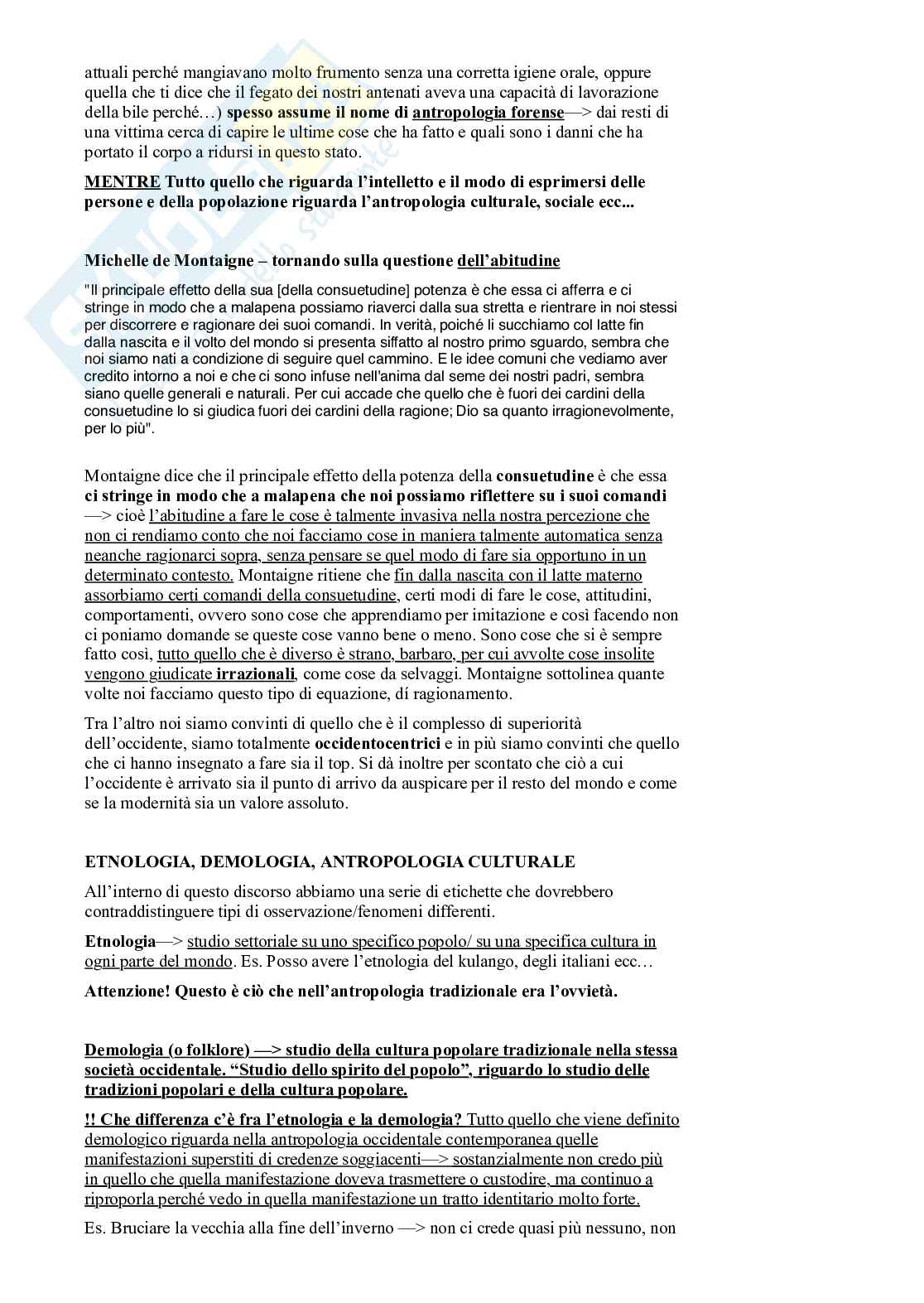 Riassunto esame Antropologia sociale , Prof. Micheli Ilaria, libro consigliato Antropologia culturale, 2ª edizione , Dei Pag. 6
