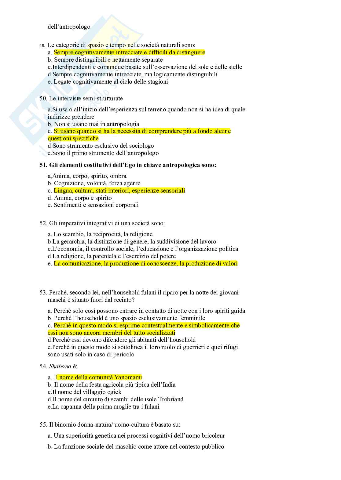 Riassunto esame Antropologia sociale , Prof. Micheli Ilaria, libro consigliato Antropologia culturale, 2ª edizione , Dei Pag. 86
