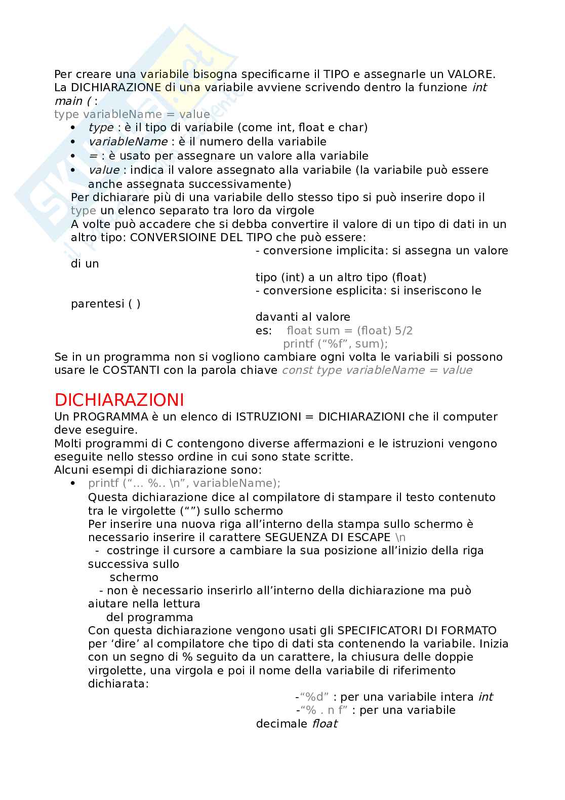 Informatica A - Appunti e integrazioni con il libro Pag. 2