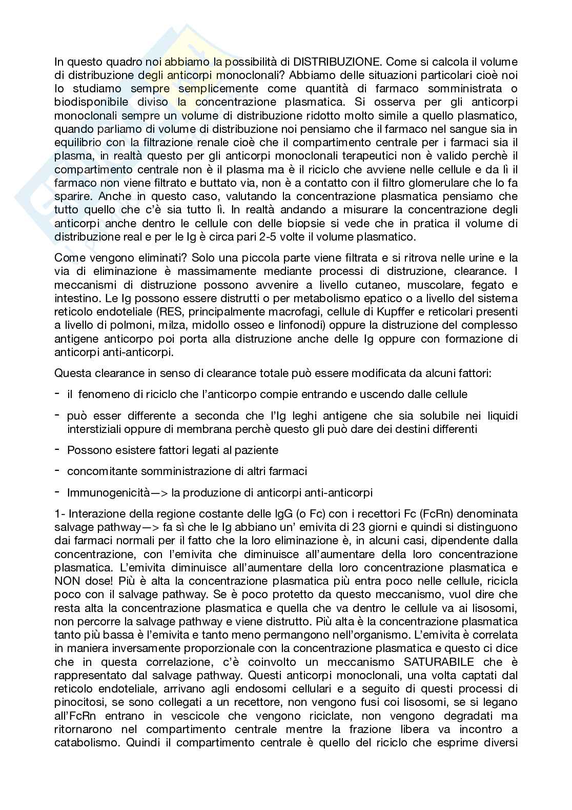 Farmacologia dei farmaci biotecnologici - parte 1 Pag. 36