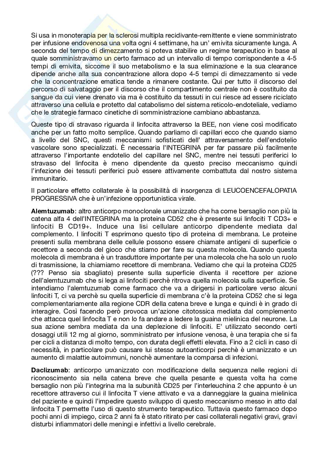 Farmacologia dei farmaci biotecnologici - parte 1 Pag. 41