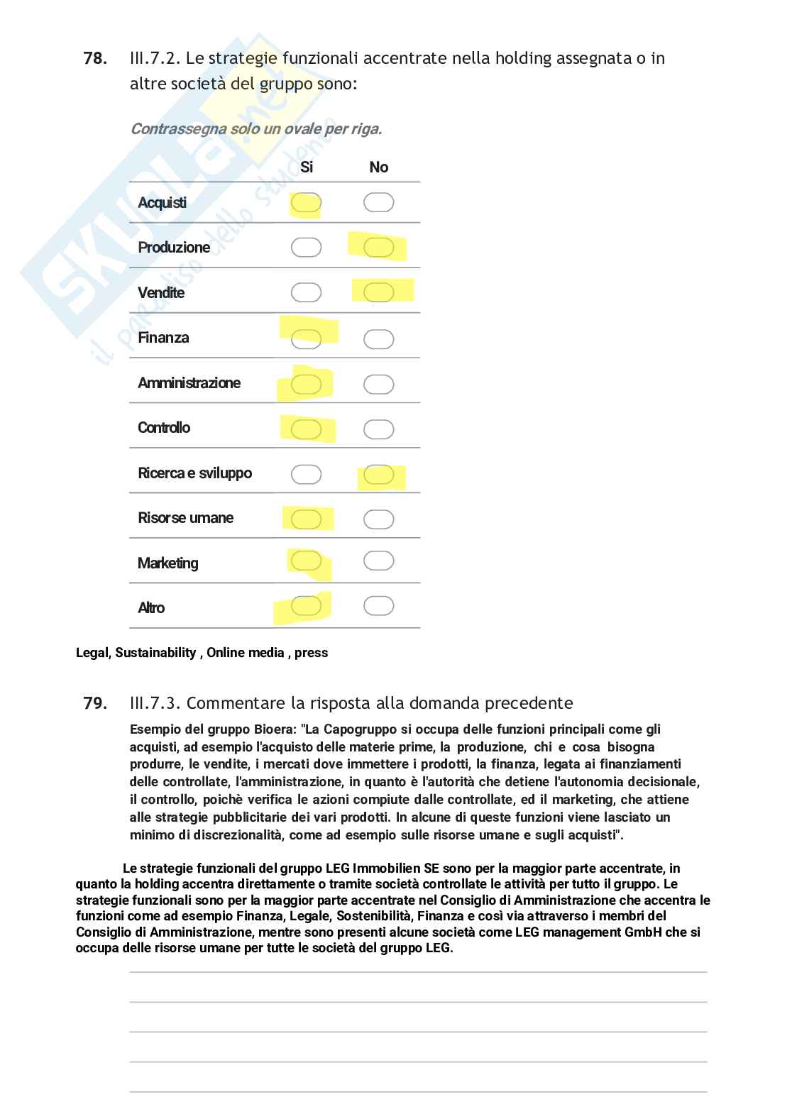 Economia dei gruppi Pag. 46