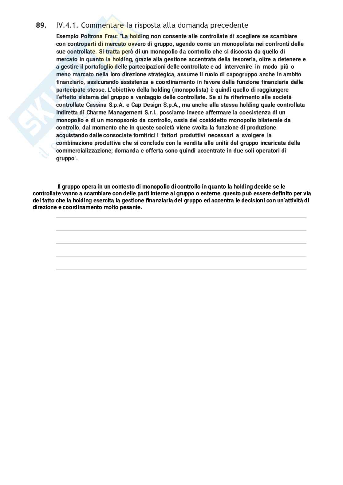 Economia dei gruppi Pag. 51