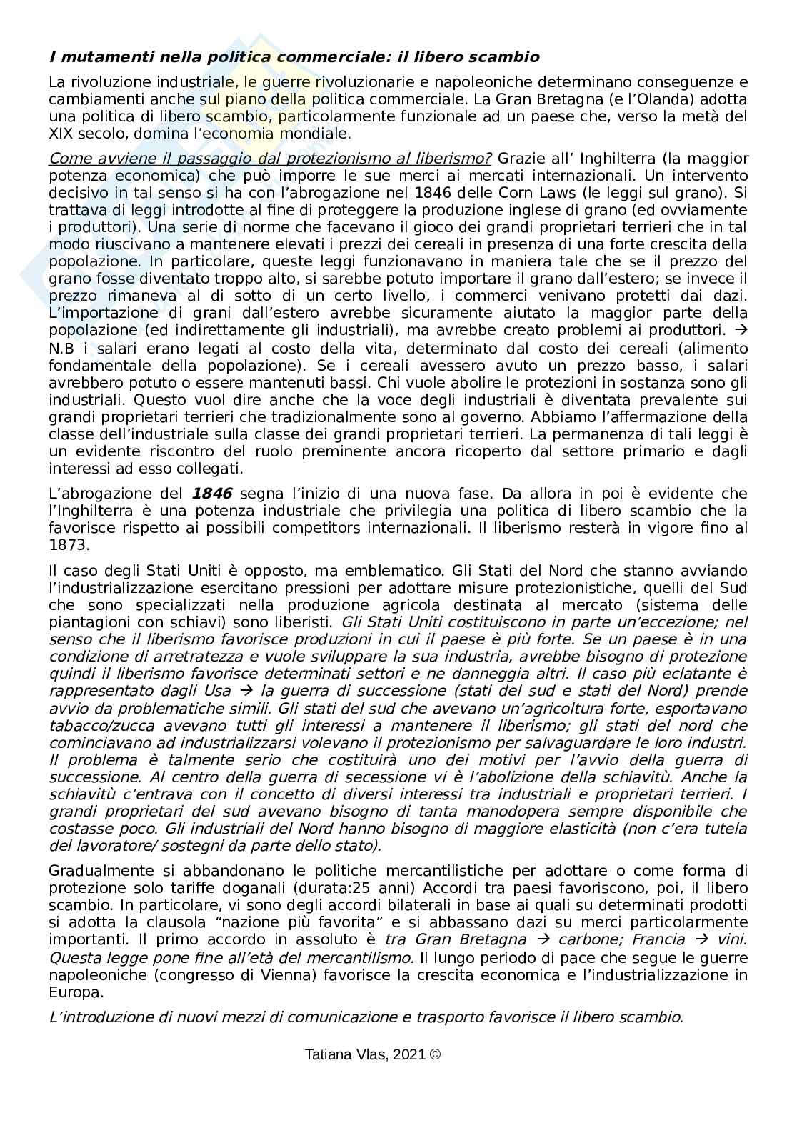 Appunti integrati allo studio delle slide Storia del commercio Pag. 61