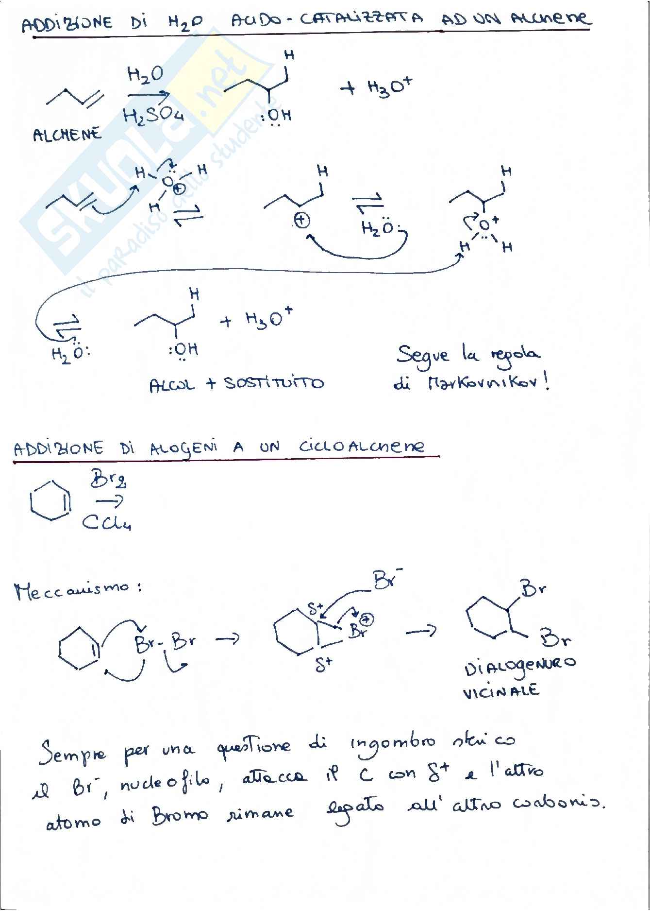 Meccanismi di reazione degli alcheni Pag. 6