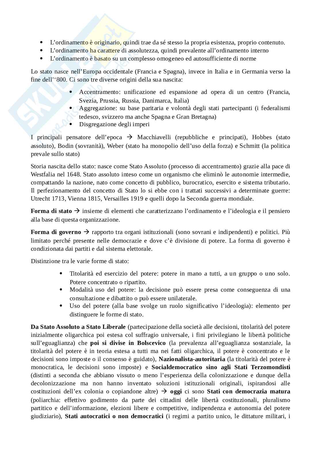 Appunti di diritto costituzionale comparato - parziale Pag. 2