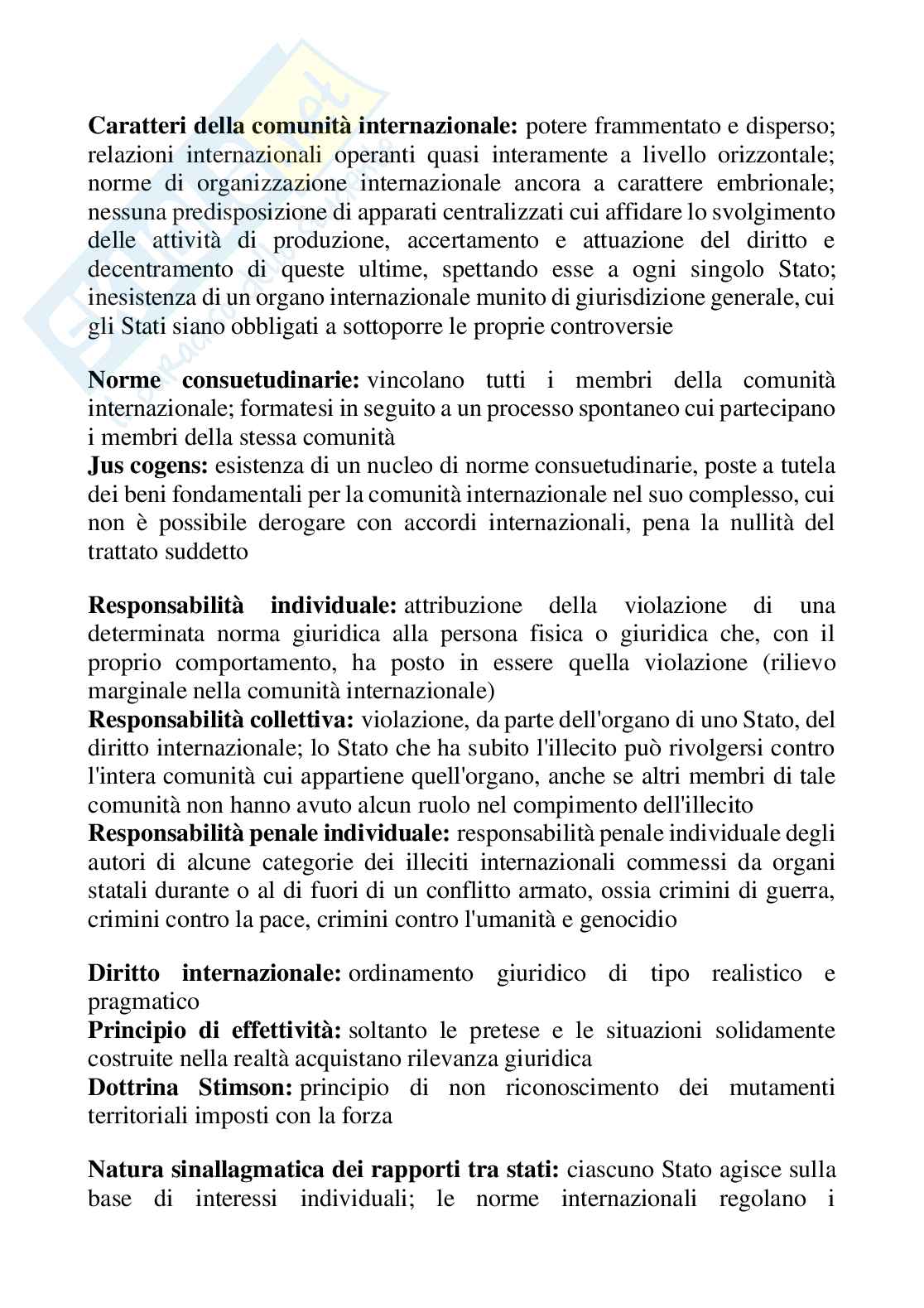 Diritto internazionale Pag. 2