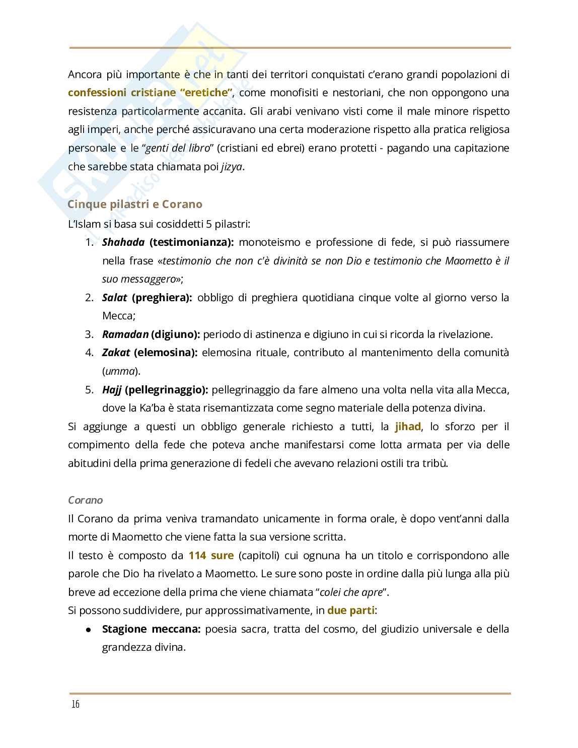 Riassunto esame Storia medievale, Prof. Tanzini Lorenzo, libro consigliato Un Medioevo mediterraneo, Lorenzo Tanzini Pag. 16