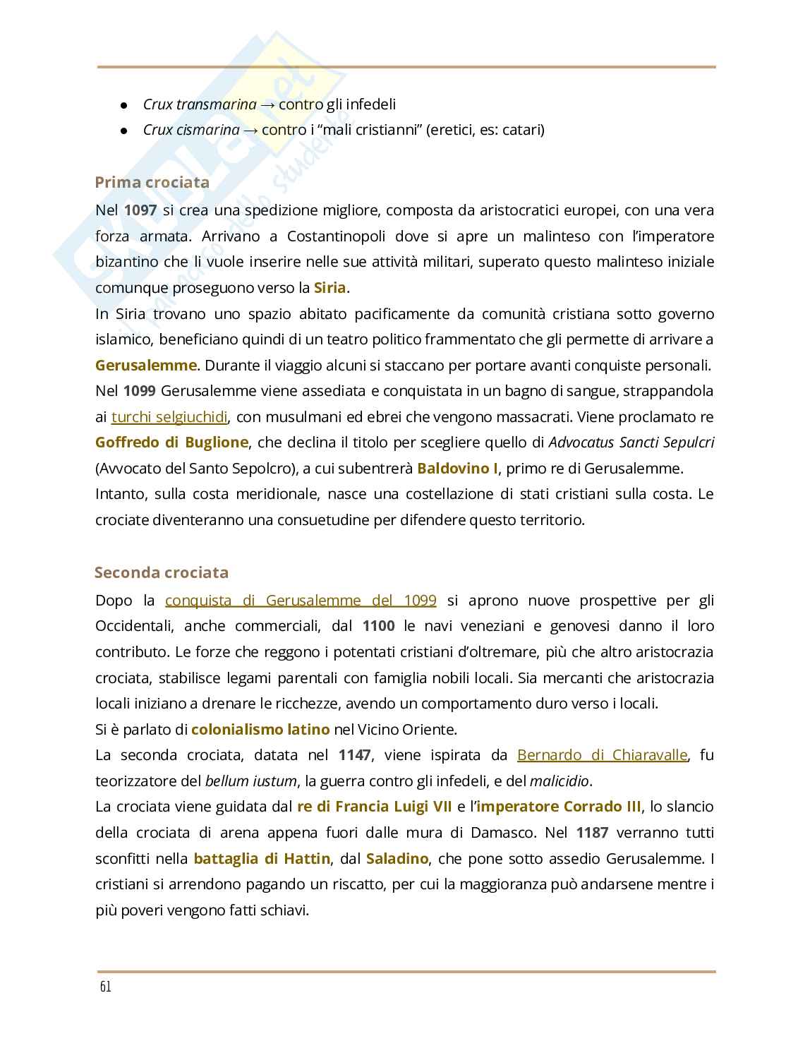 Riassunto esame Storia medievale, Prof. Tanzini Lorenzo, libro consigliato Un Medioevo mediterraneo, Lorenzo Tanzini Pag. 61