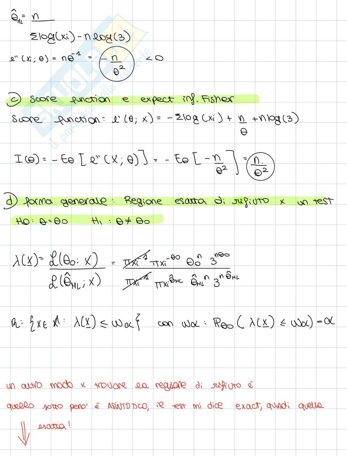 Esercizio di Inferenza statistica Pag. 2