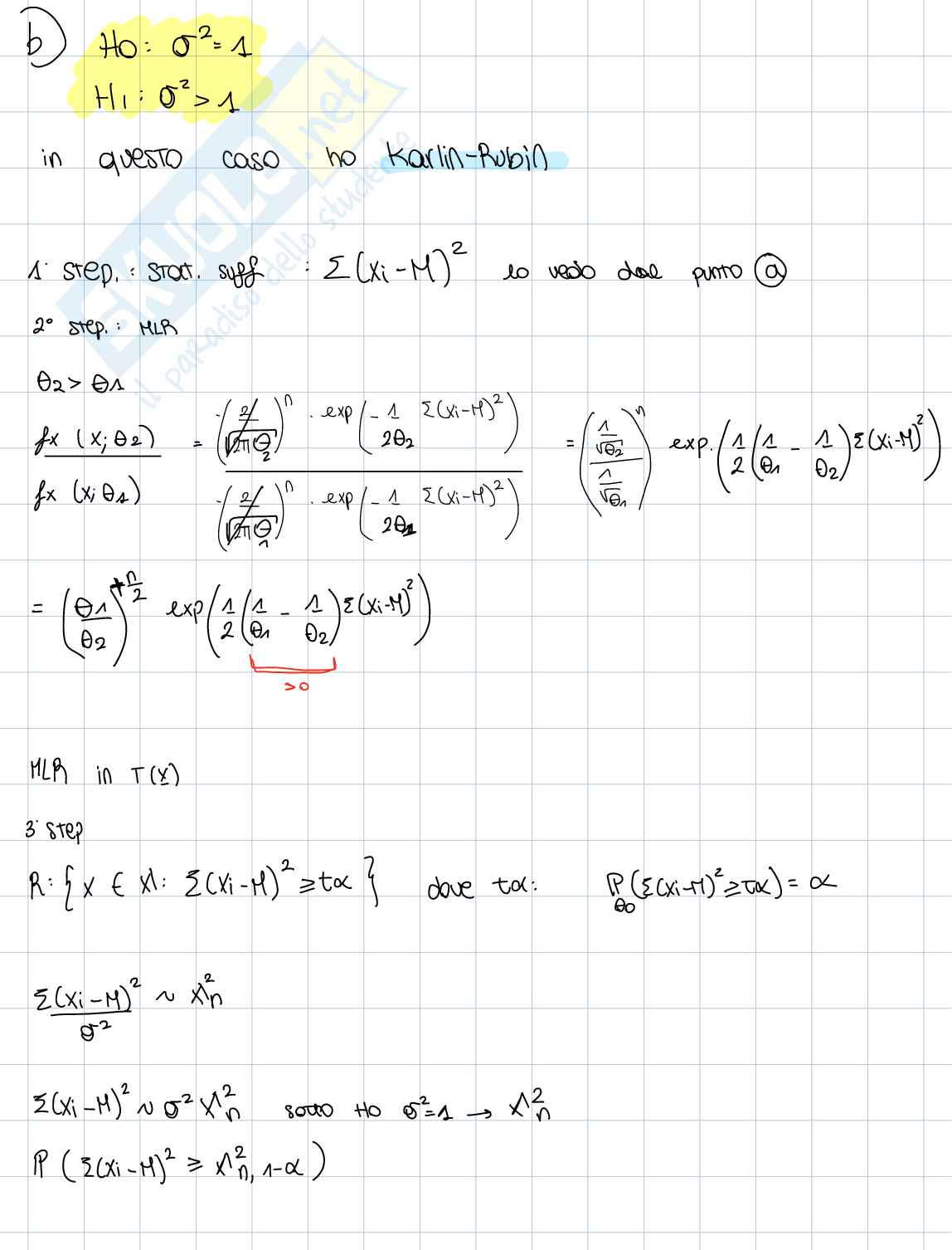 Esercizio di Inferenza statistica Pag. 6