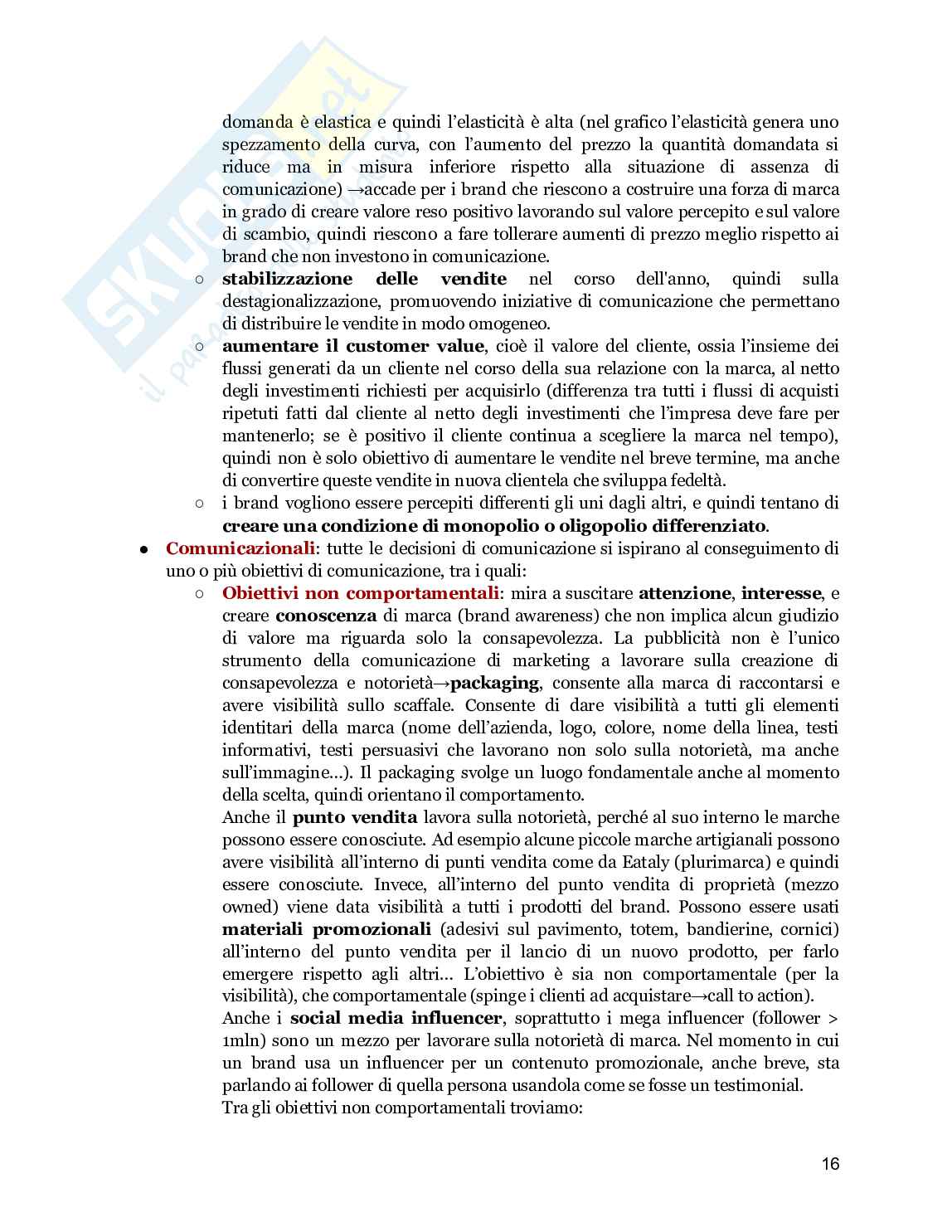 Riassunto esame Corporate and marketing communication, Prof. Ceccotti Federica, libro consigliato Impresa e comunicazione, Pastore, Vernuccio Pag. 16