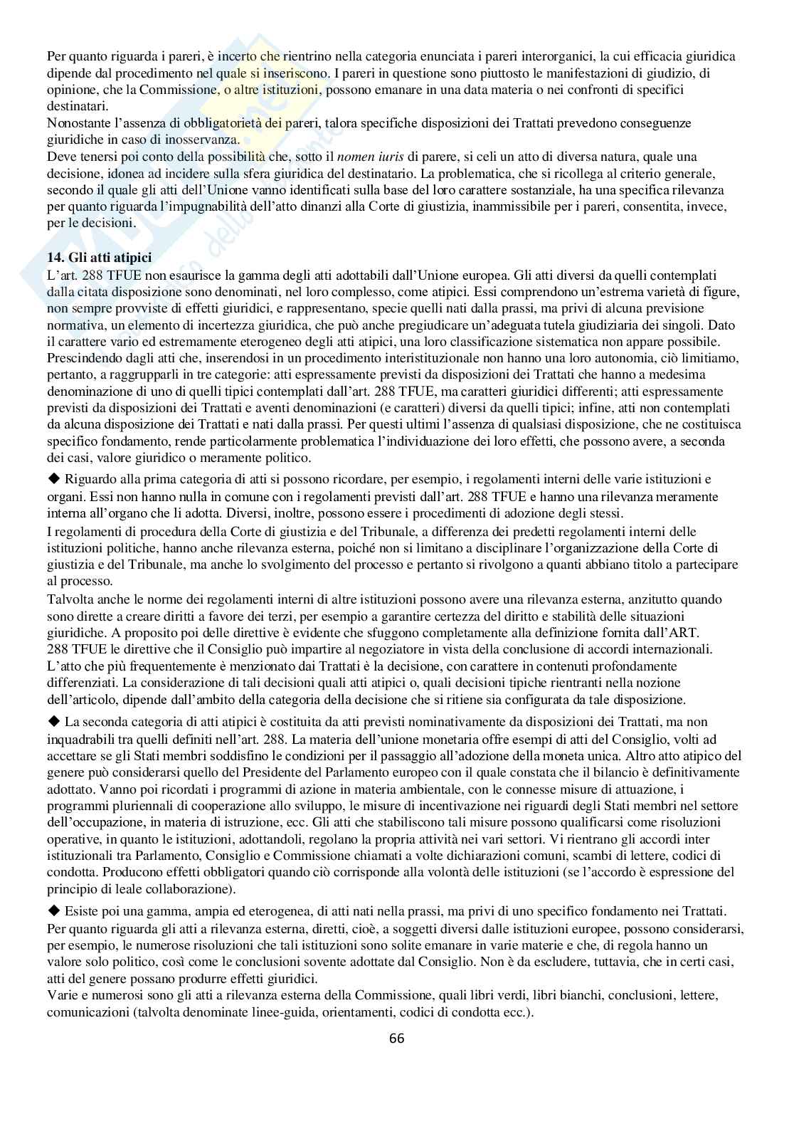 Istituzioni di diritto dell'Unione Europea Pag. 66