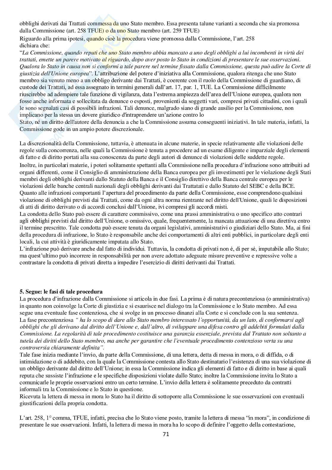 Istituzioni di diritto dell'Unione Europea Pag. 71