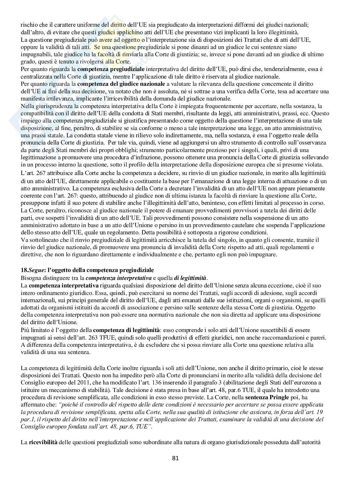 Istituzioni di diritto dell'Unione Europea Pag. 81